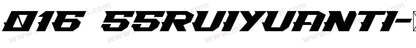 016 SSRuiYuanTi字体转换